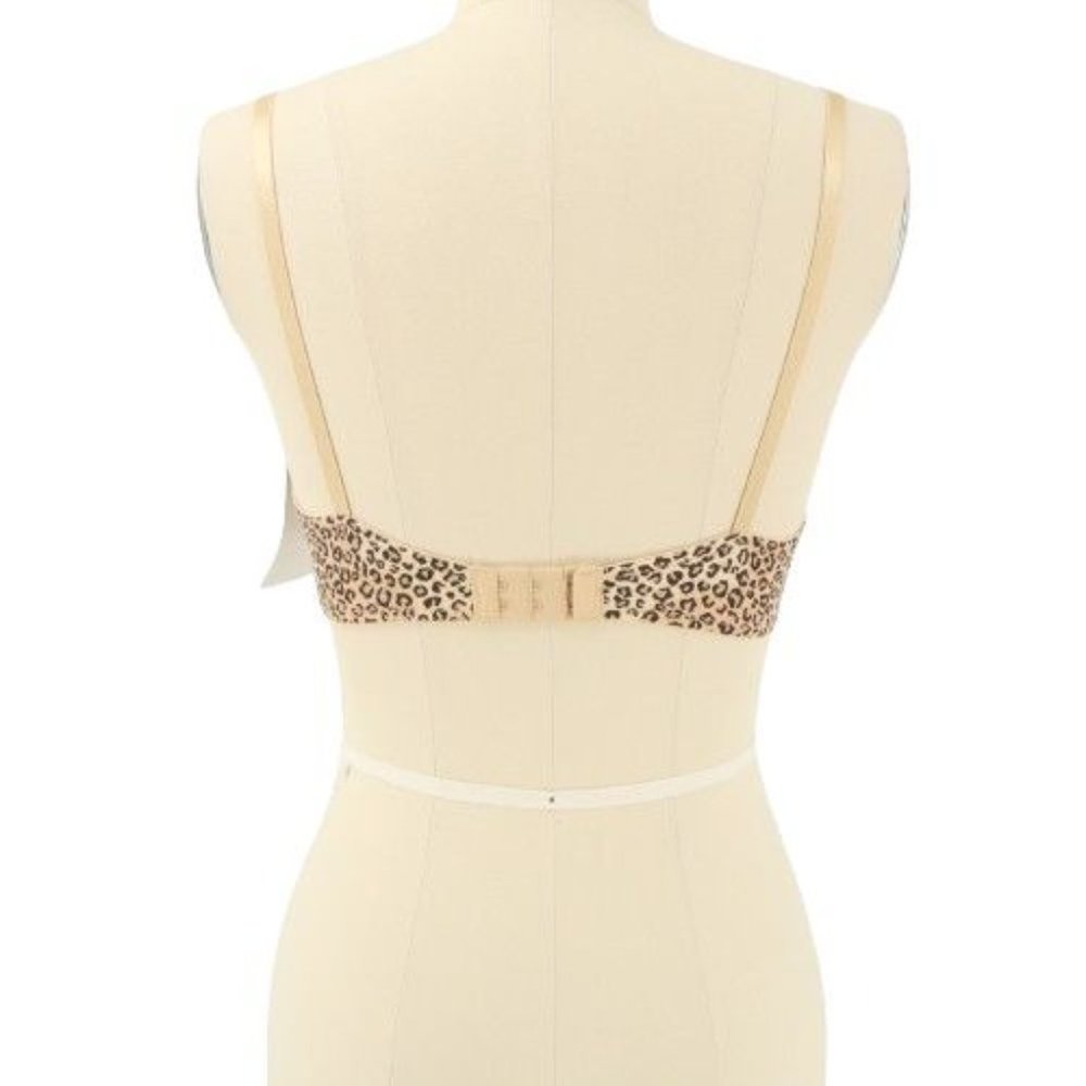 NWT Maidenform One Fabulous Fit 7959 Leopard Animal Print Demi Bra 34B - Picture 3 of 3
